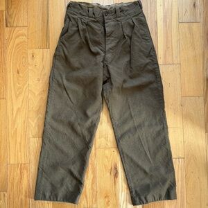 Vintage French Military Wool Pants Paris 1960 (Small)